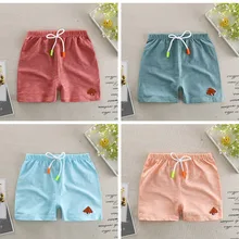 Летние повседневные шорты для мальчиков детская хлопковая пляжная одежда шорты свободного кроя пляжные шорты