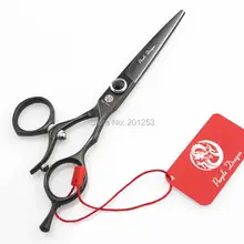 6,0 дюймов черный 360 градусов вращения ножницы для стрижки волос ножницы для салон парикмахерских JP440C черный горный хрусталь ножницы, 1 шт. LZS0450