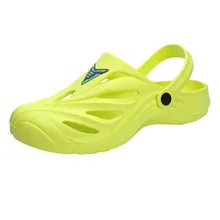 SAGACE; Летняя мужская пляжная обувь на толстой нескользящей подошве; обувь для отдыха; однотонные шлепанцы на платформе с круглым носком