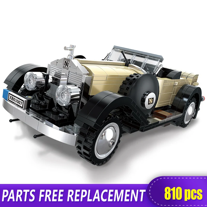 

Xingbao 03007 810pcs Creative Building Blocks Noble Car Model Building Kits MOC Bricks LOGO Car Montessori Toys Kids Gift