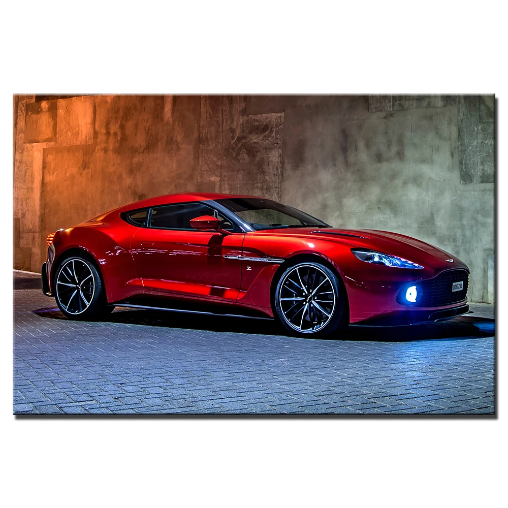 

Aston Martin Super Car Poster Canvas Print for Home Decor Wall Art Pictures For Living Room Canvas Painting A175