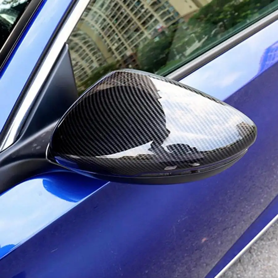 

2pcs Carbon Fiber Style ABS Car Rearview Mirror Cover Trim Cap Housing Side Wing Shell Trim for Honda Accord 2018