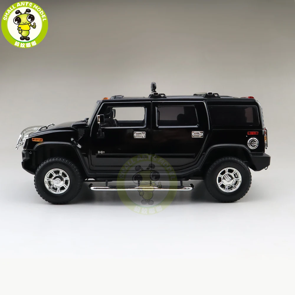 1/18 GreenLight Hummer H2 литой модельный автомобиль игрушка джип подарки для мальчиков и девочек, черные Цвет