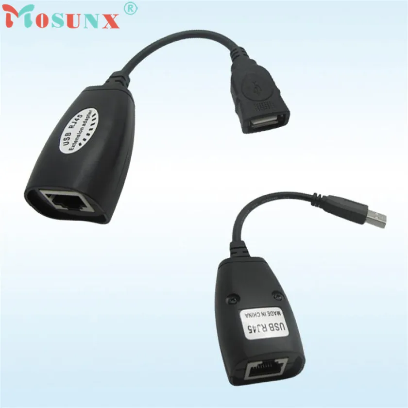 

Adroit New USB UTP Extender Adapter Over Single RJ45 Ethernet CAT5E 6 Cable Up to 150ft 10DEC21 drop shipping