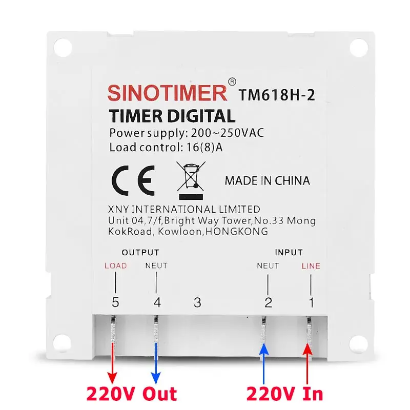 SINOTITextiles-Minuterie numérique hebdomadaire, minuterie