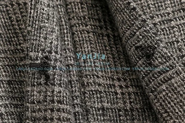 Весна, Новое поступление, женский черный вязаный тонкий базовый пуловер+ Короткий клетчатый жилет+ шерстяные шорты с высокой талией, комплект из 3 предметов