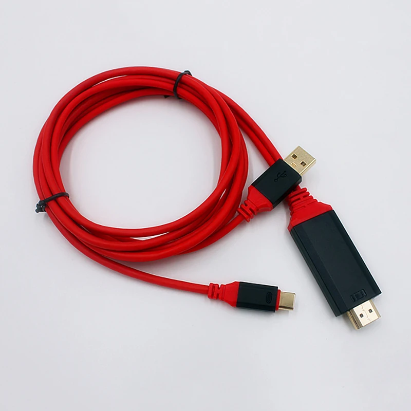Kebidu Тип C к HDMI USB 3 1 Ultra HD 1080P 4k зарядка HDTV видео кабель адаптер конвертер для Samsung S8