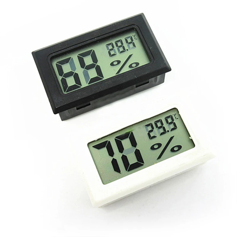 1PCS Mini Digital LCD Indoor Convenient Temperature Sensor Humidity Meter Thermometer Hygrometer Gauge Weather Station Monitor