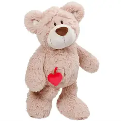 1 шт. супер милые плюшевые игрушки счастливое сердце медведь любовь кукла мягкие игрушки Творческий любовник День рождения Рождественский
