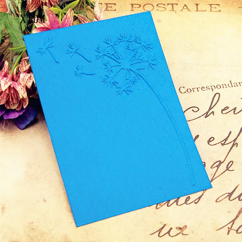 Пасхальный пластиковый шаблон одуванчика крафт карта делая бумага, карточка, альбом Свадебные украшения папки для тиснения