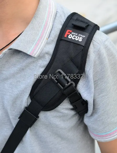 Isento + Número de Rastreamento de Foco Alça de Ombro para Canon Postagem Estilingue Câmera Carry Nikon Pentax F-1 Pad