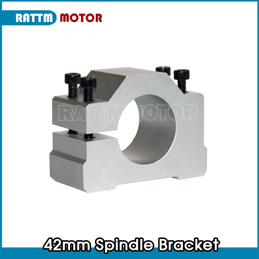 42mm Aluminium Spindle Mount Bracket Clamp Holder for CNC engraving