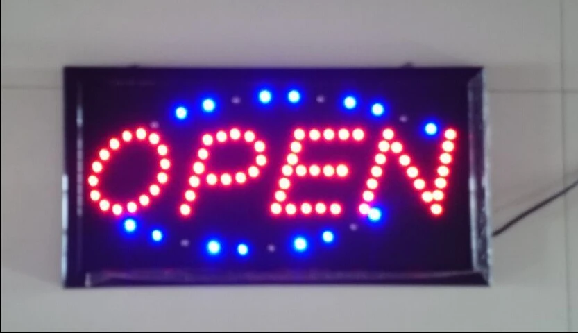 European Adapter of 220V Neon Lights LED Open Sign Customers Attractive Store Shop 002 |