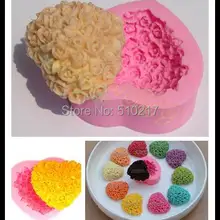 10 шт. силиконовые формы для выпечки в форме сердца любовь ко Дню Святого Валентина шоколадная Форма Маффин леденец производители cиликоновая форма