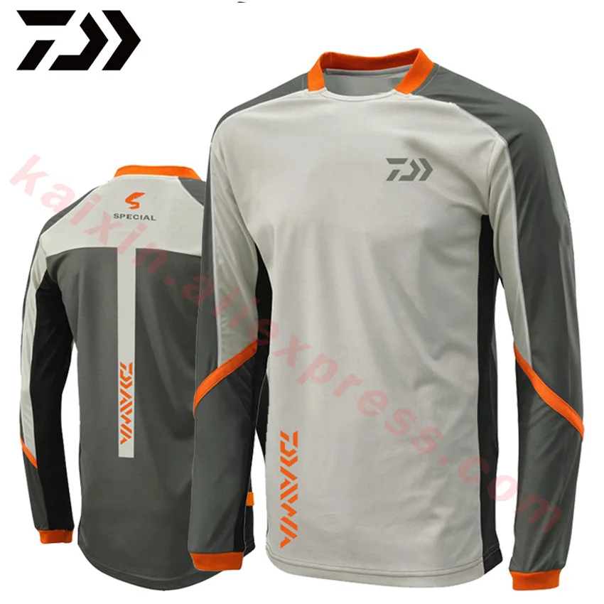 Plus Velvet Winter Daiwa Dawa Men Fishing Shirt Breathable Hygroscopicity Keep Warm Anti-UV Fishing Clothing XS-5XL Jacket