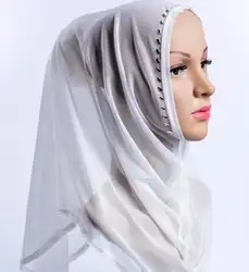Шарф хиджаб цельный летний модный сетчатый эластичный головной убор хиджаб платок 10 шт./лот