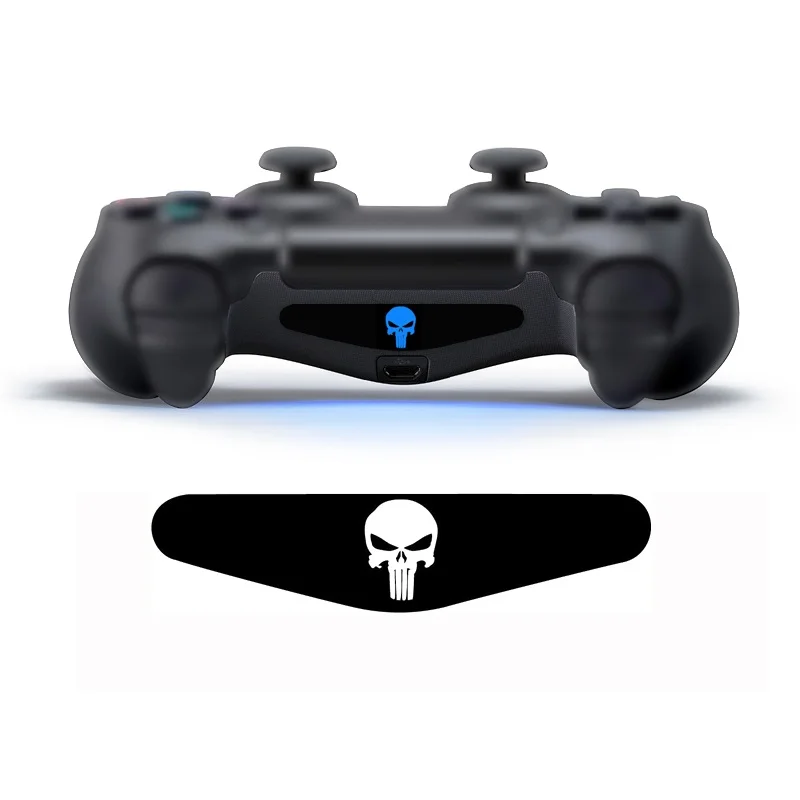 FZQWEG 2 pcs Video Game Controller Light Bar Lightbar Decal Sticker For PS4 Playstation 4 random number
