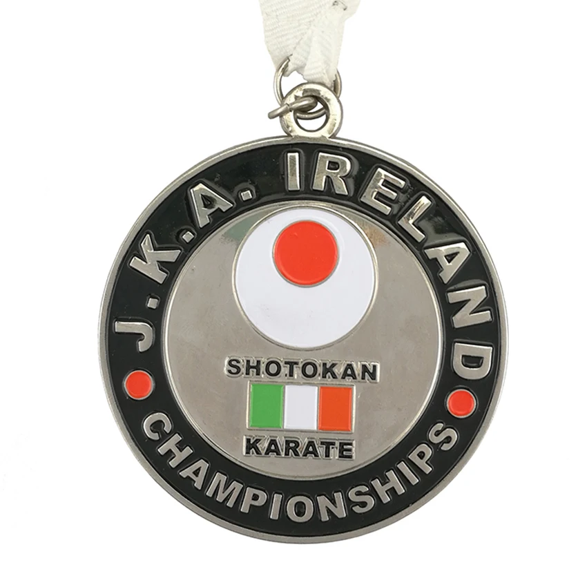 Shiny Silver Sport Medals Customized Logo 70mm Diameter Champion Medal | Дом и сад
