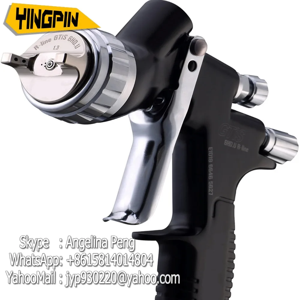 professional spray gun GTI pro lite black paint gun water based automotive guns car painting