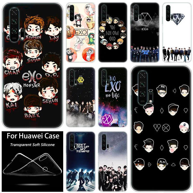 

Hot Kpop exo Lucky one Silicone Case for Huawei Honor 20 8A 7A Pro 10 9 8 Lite View 20 7S 8S 8X 7X 6X 8C 20i 10i Play TPU Cover