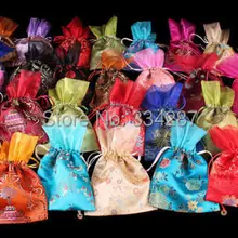50 шт китайский классический, ручной работы Шелковый сатиновый Чехол Сумочка Кошелек Сумки