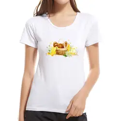 2019 Летняя женская повседневная модная футболка с креативным принтом, футболка с круглым вырезом и короткими рукавами для родителей и детей