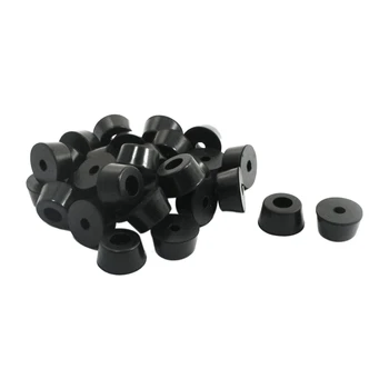 

New Home Furniture Black Rubber feet 13 mm x 7 mm 30 PCS