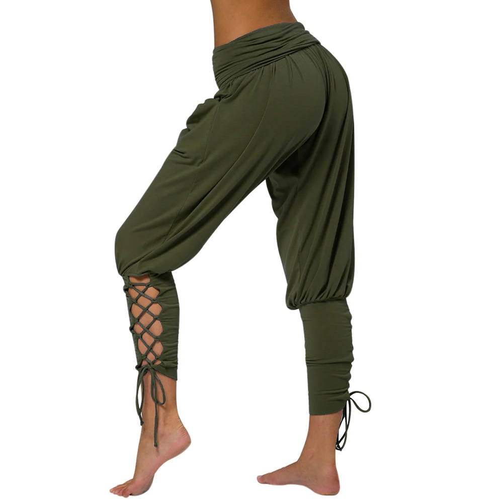 NIBESSER 2019 Pilates Pants Women Soft Solid Lace Up Jogger Harem Pant Gym Fitness Loose Bandage High Waist Pocketed Casual Pant NIBESSER 2019 Pilates Pants Women Soft Solid Lace Up Jogger Harem Pant Gym Fitness Loose Bandage High Waist Pocketed Casual Pant