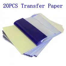 20pcs Tattoo Stencil Transfer Paper A4 Size Thermal Copier Paper Supplies Tattoo Accessories For Tattoo Supply Free Shipping new tattoo book on emily tattoo supply for tattoo a4 size