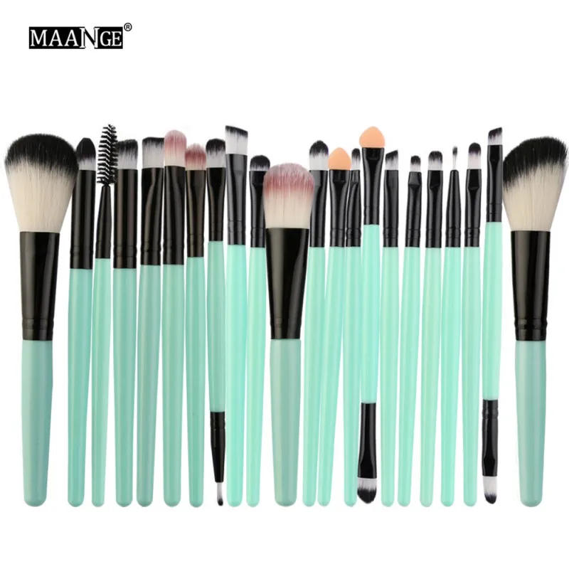 

MAANGE 22Pcs Makeup Brushes Set Professional Eyebrow Eye Shadow Eyeliner Lip Blusher Foundation Powder Cosmetic H8