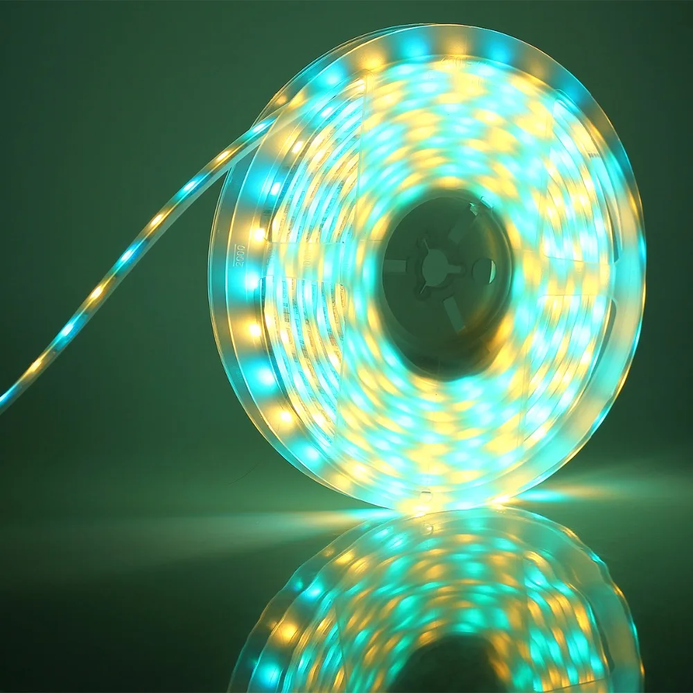 SuperNight 5050 SMD RGBWW LED Strip 5M 60LEDs/m Waterproof IP67 Outdoor Garden Street Decor Flexible Ribbon Tape Light Lamp Band