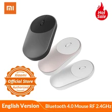 Оригинальная портативная беспроводная оптическая мышь Xiaomi, Bluetooth 4,0, RF 2,4 ГГц, двойной режим для ноутбука, ПК, игровая мышь, 1200 dpi, геймер