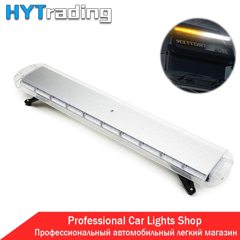 

High Power 47" 88W 88 LED Work Lights Emergency Recovery Beacon Wrecker Flashing Strobe Light Bar Amber 12V/24V