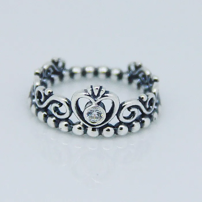 

Compatible with European Jewelry My princess Silver Ring with Cubic Zirconia New 100% 925 Sterling Silver Rings for Women