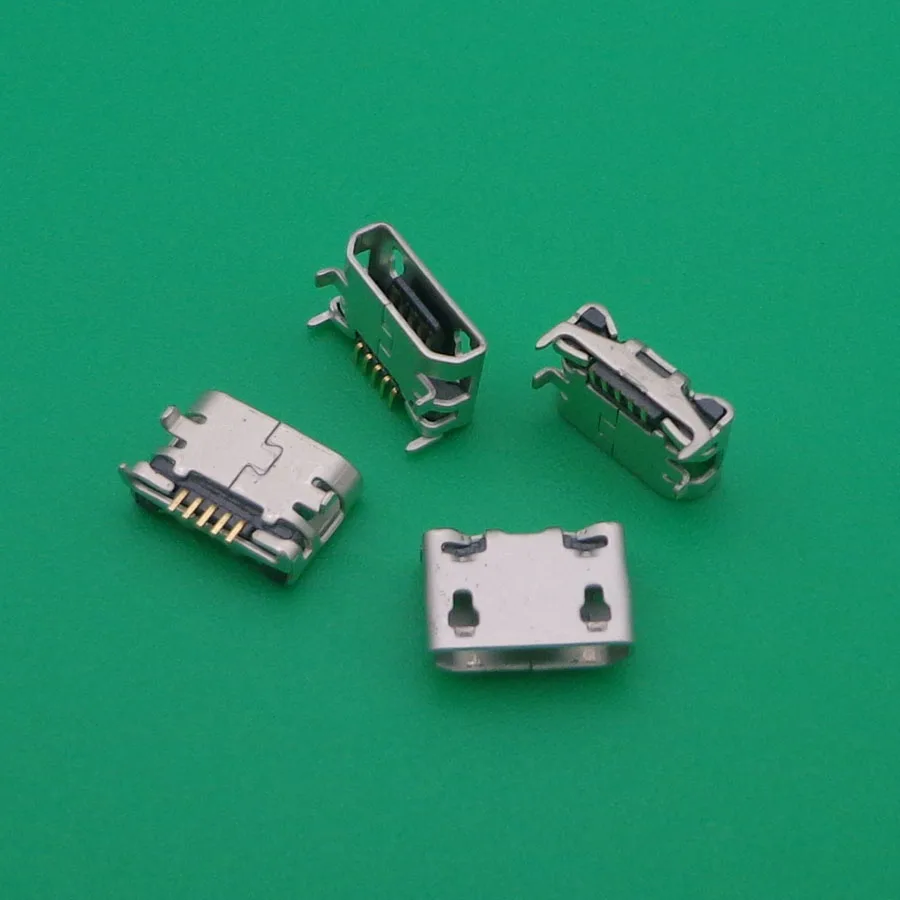 5pcs/lot Micro USB 5pin Ox horn female usb socket Flat mouth four legs mini connector charging port power dock | Обустройство дома