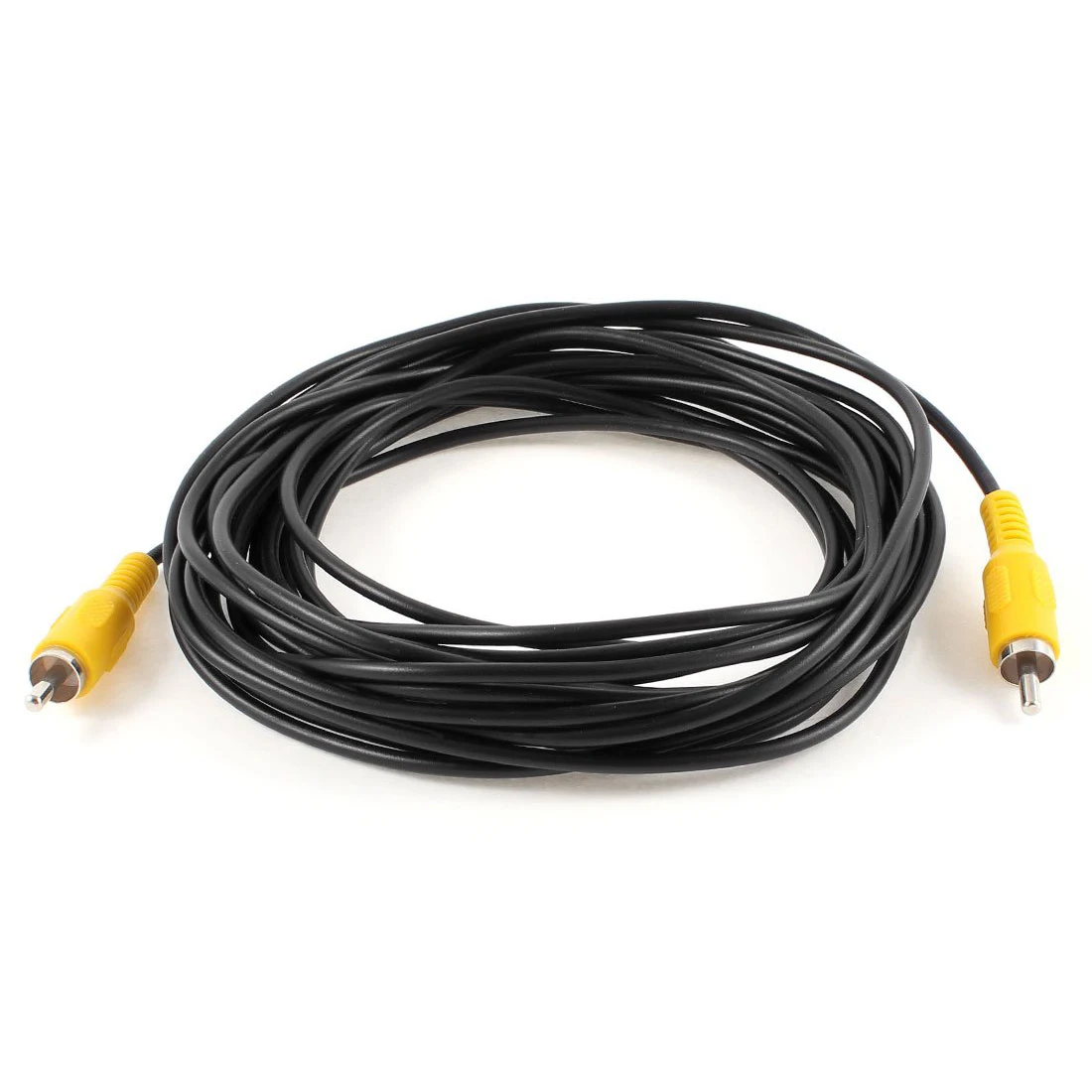 

HFES Hot 6M Yellow RCA RCA Plug Audio Video Extension Cable Cord Black