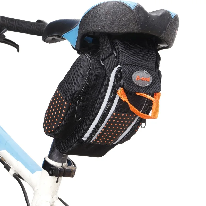 Buy Black Bicycle bag riding saddle tail riding bag