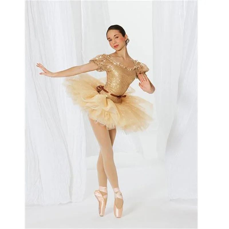Gold Shining Ballet Tutu Dress For Women or Kids,Ballet Tutus Ballet
