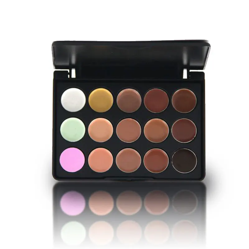 

Mini Professional 15 colors Face Concealer palette camouflage cream Contour palette makeup professional corrective maquiagem