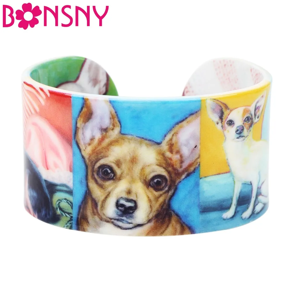 Bonsny пластиковые цветочные браслеты для чихуахуа индийское рукоделие украшения