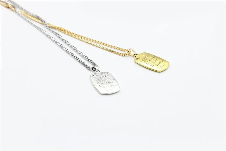 Женская цепочка с надписью любовь между мамой и дочерью|chain wholesale|fashion jewelryjewelry fashion