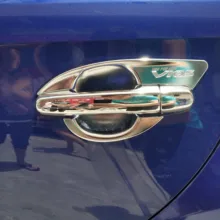 Для Toyota Vios Yaris ATIV дверная ручка крышка чаши ABS хромированные аксессуары наклейки для стайлинга автомобилей