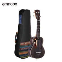 Ammoon ель Ukelele 2" Укулеле акустическая укулеле с сумкой для укулеле 15 ладов 4 струны музыкальный инструмент со встроенным звукоснимателем эквалайзера