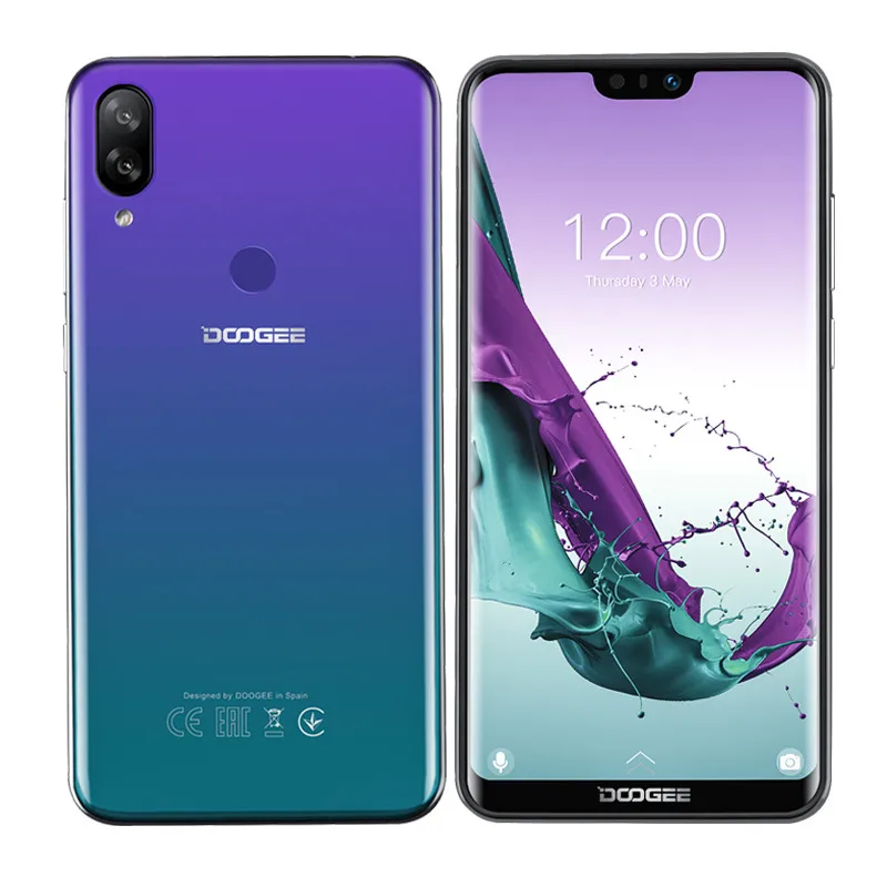 

DOOGEE N10 3GB 32GB mobile Phone Android 8.1 Octa-Core 5.84'' FHD+ 19:9 Display 16.0MP Front Camera 3360mAh 4G LTE Smartphone