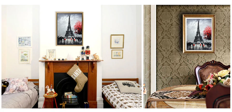 Париж Эйфелева башня Модульная картина живопись по номерам на холсте DIY раскраска рисунок по номерам для современного искусства стены картина