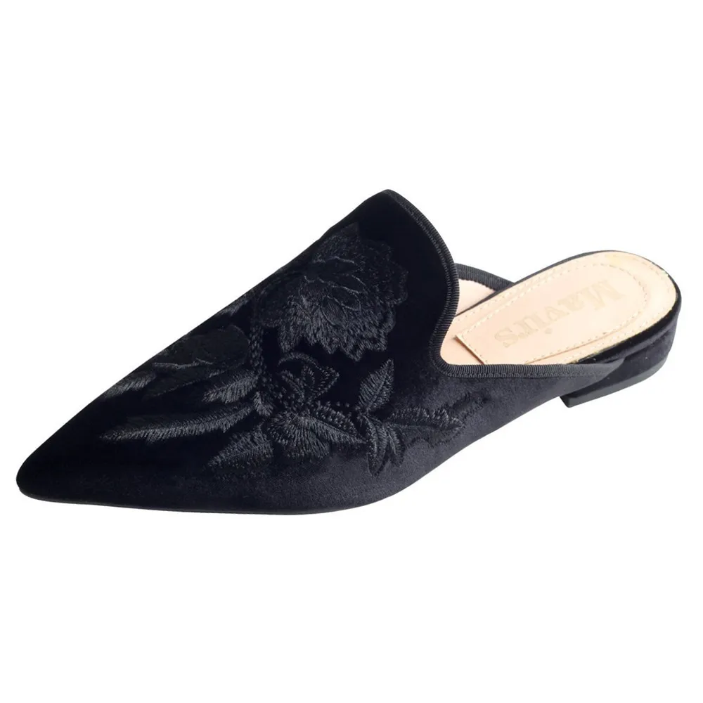 Flat Shoes Women mule slipper 2018 Home Slippers Women Christmas121