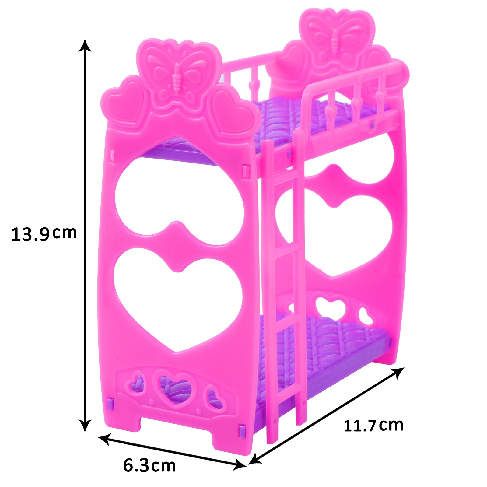 1 шт. пластмассовые аксессуары для кукол милая розовая двухъярусная кровать мини кукольный домик мебель для Келли куклы Детские куклы детские игрушки