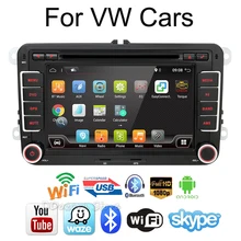 Android 7,1/8,1 Автомобильная dvd-навигационная система 1024*600 4 ядра для Volkswagen Skoda поло GOLF 5 6 PASSAT Tiguan Touran caddy