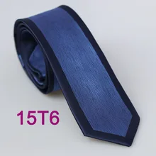 Yibei Coachella Галстуки Королевский синий небольшие вертикальные полосы Средства ухода за кожей Шеи Галстук Тощий темно-граничит жаккард тонкий Средства ухода за кожей Шеи Галстуки 6 см галстук