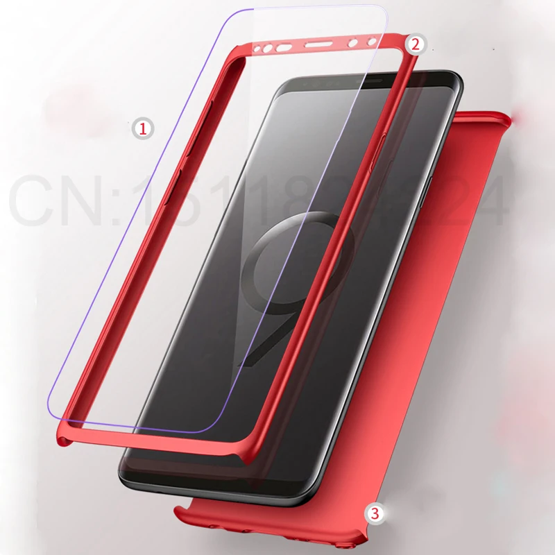 360 Degree Shockproof Case For Samsung Galaxy S9 S8 Plus Note 8 Phone Cover For Samsung S8 S9 S7 Edge Pro A2